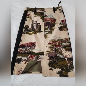 Anthropologie Cartonnier stables velvet pencil skirt size 8